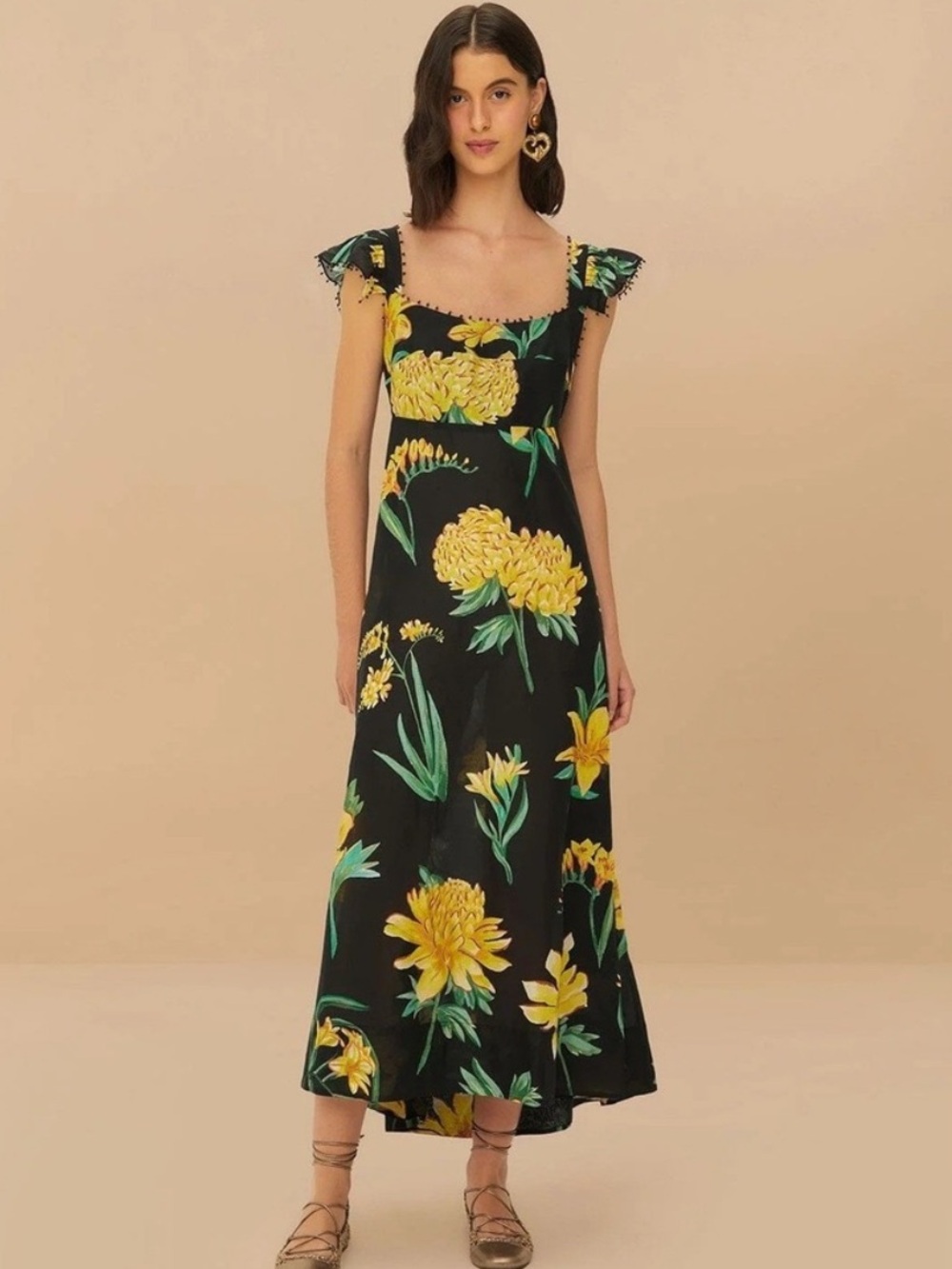 Farm Rio Alice Flowers Dress